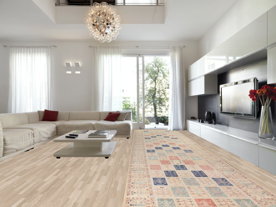 Garden Design Oushak Large Turkish Rug 7x32
