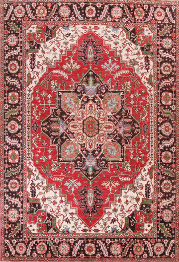 Vegetable Dye Heriz Serapi Wool Area Rug 9x12