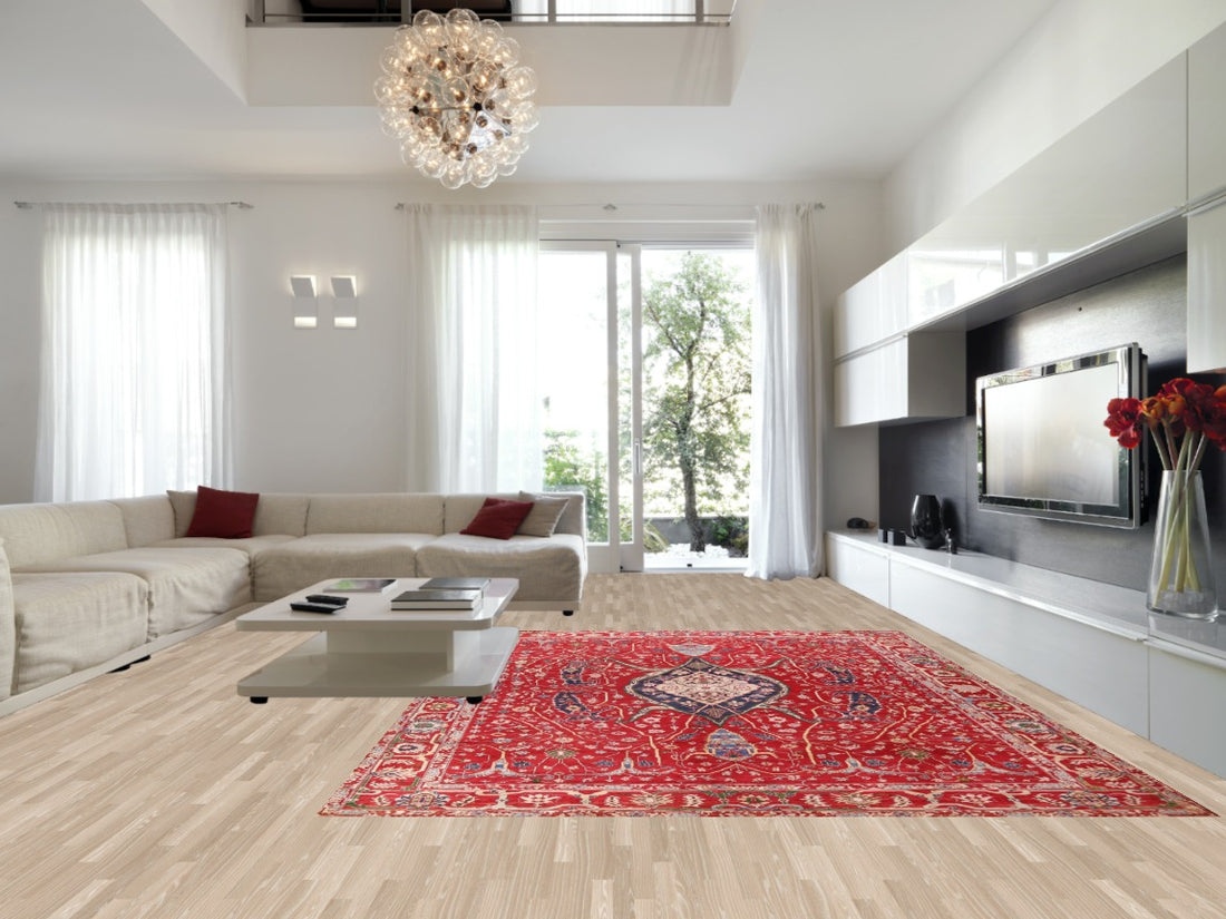 Vegetable Dye Heriz Serapi Handmade Area Rug 10x14