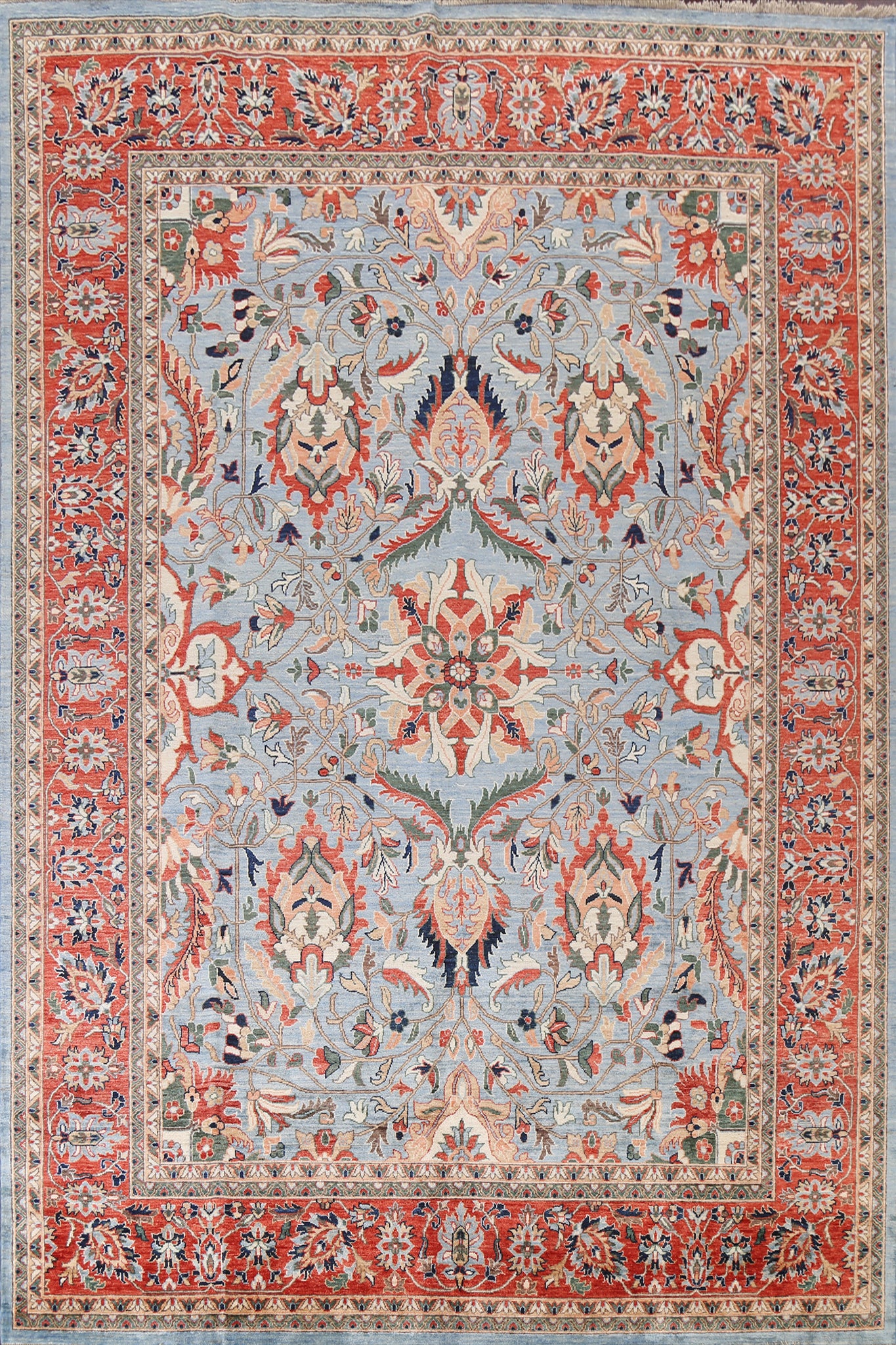 Vegetable Dye Ziegler Wool Area Rug 9x12