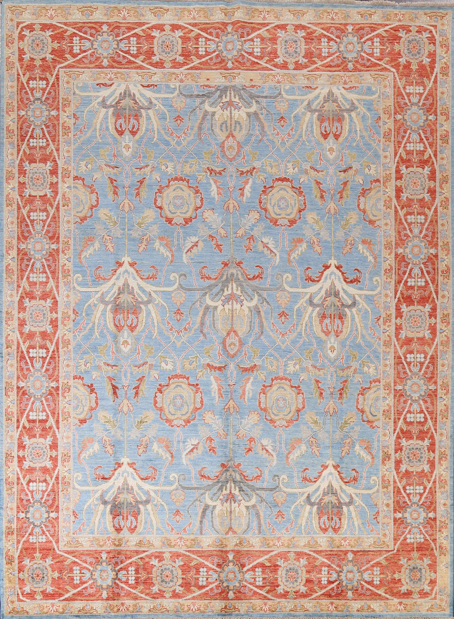 Vegetable Dye Ziegler Handmade Area Rug 8x10
