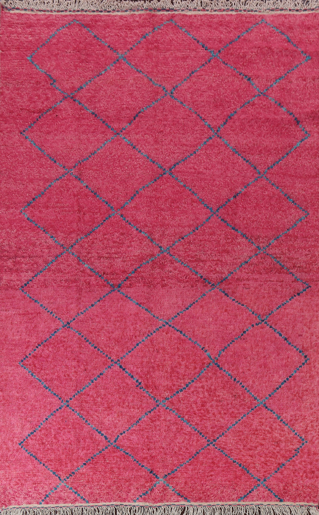 Trellis Moroccan Handmade Area Rug 7x11