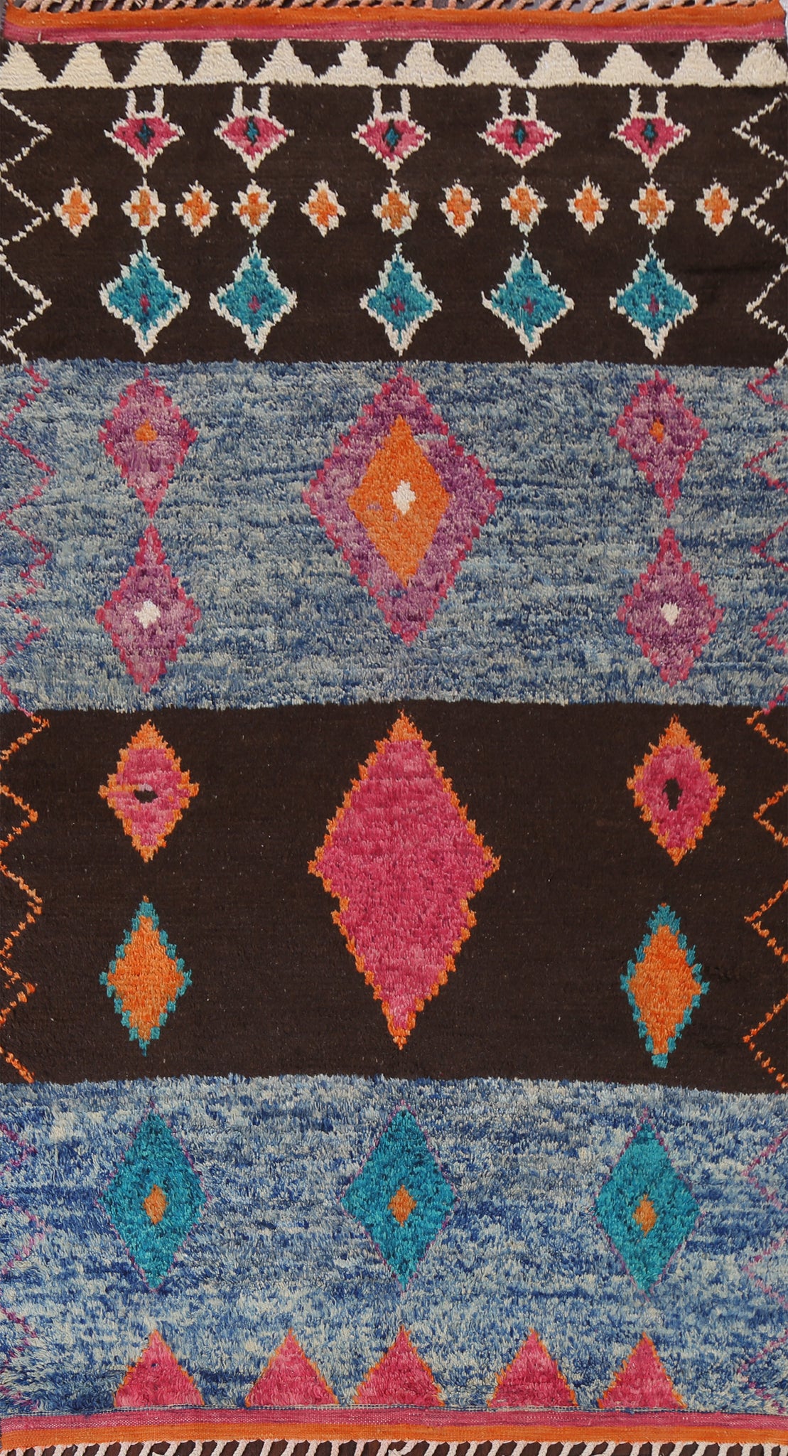 Tribal Moroccan Oriental Area Rug 6x10