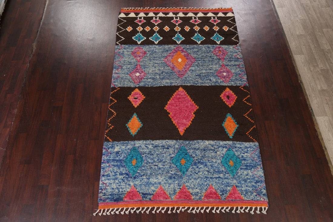 Tribal Moroccan Oriental Area Rug 6x10
