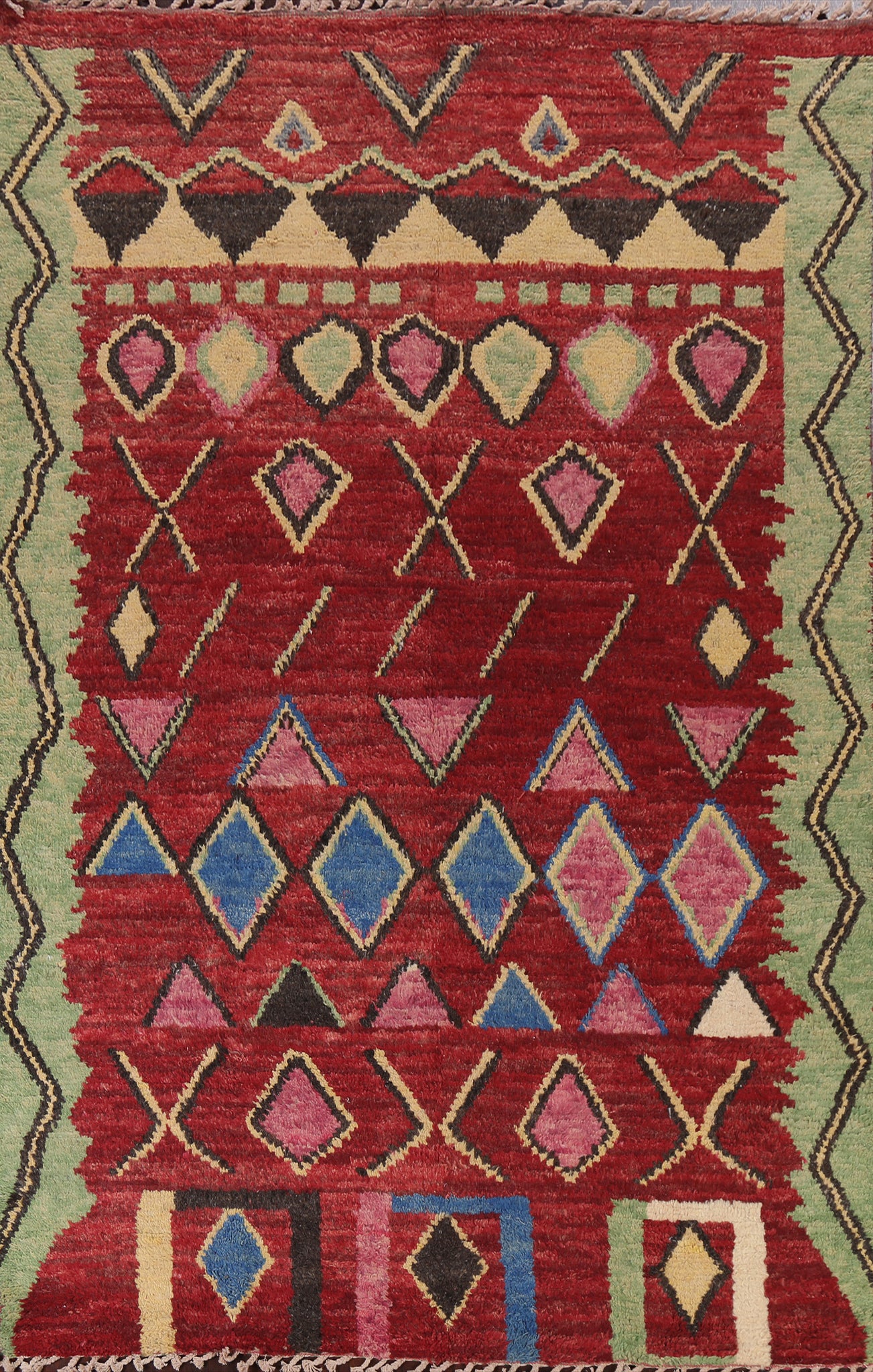 Tribal Moroccan Handmade Area Rug 7x10