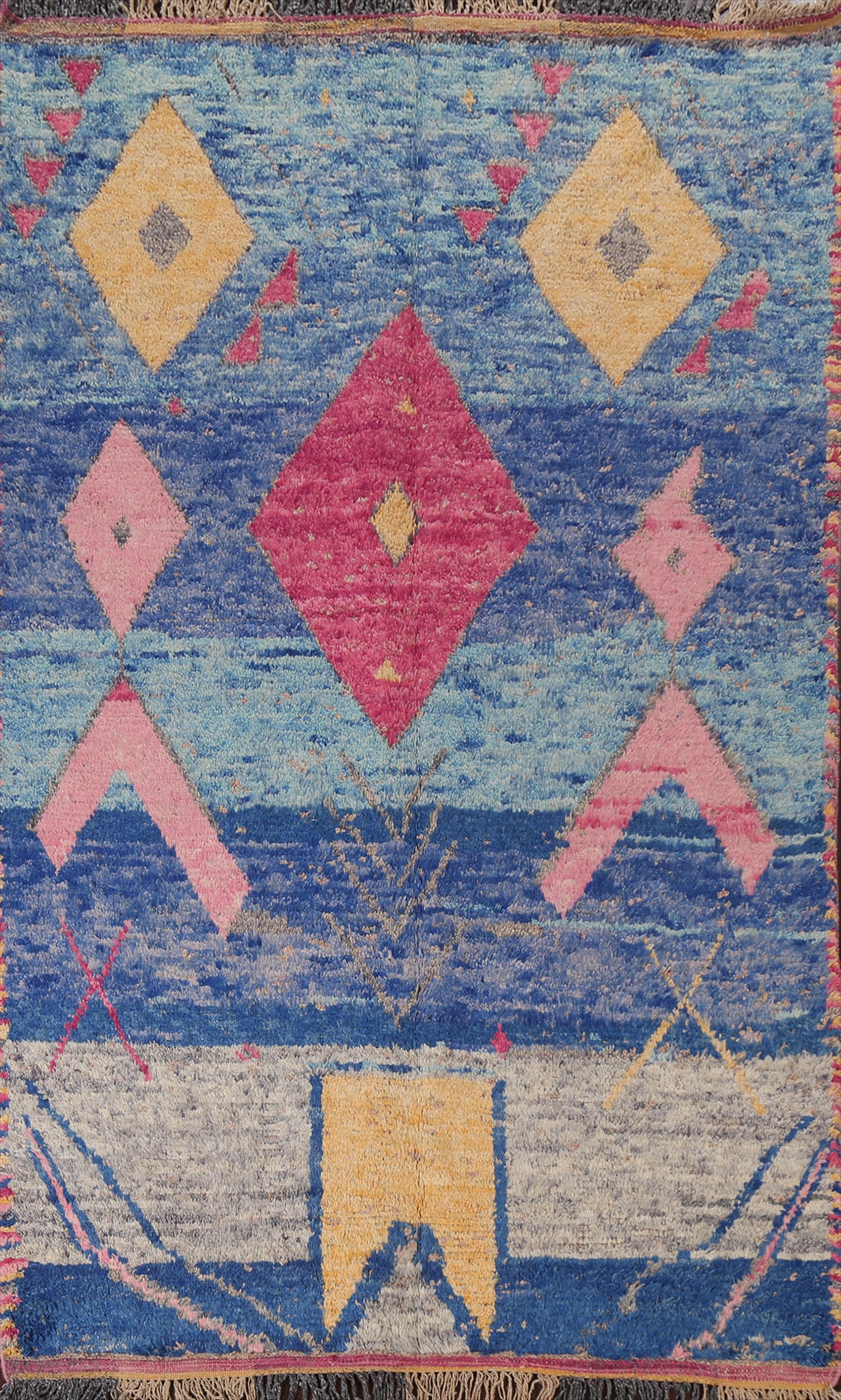 Tribal Moroccan Handmade Area Rug 6x10