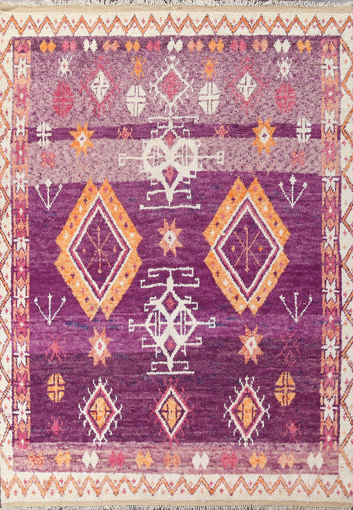 Wool Moroccan Handmade Area Rug 8x11