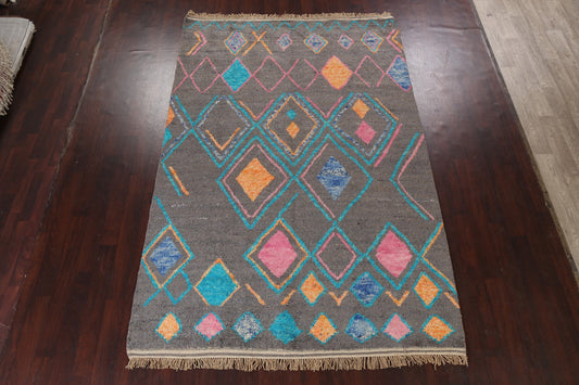 Tribal Moroccan Handmade Area Rug 7x11