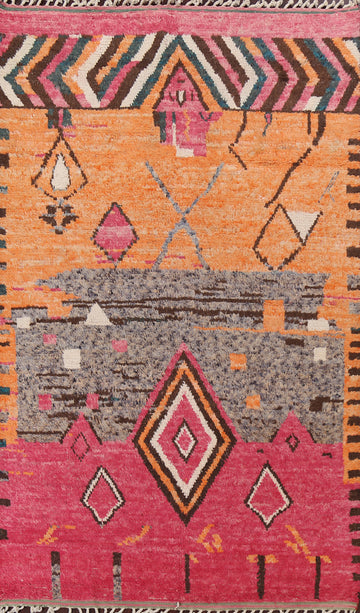 Tribal Moroccan Handmade Area Rug 7x11