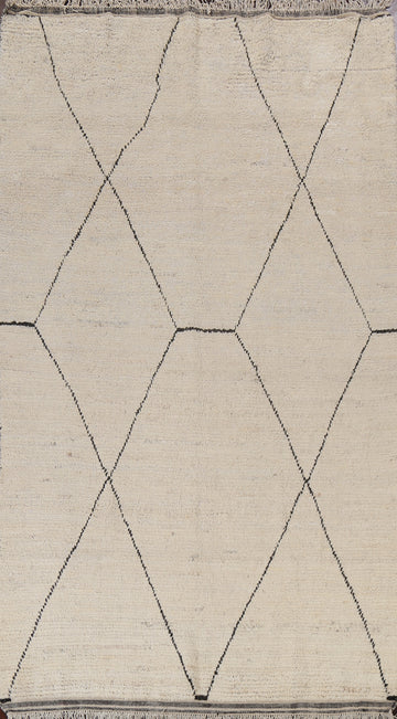 Trellis Moroccan Handmade Area Rug 6x10