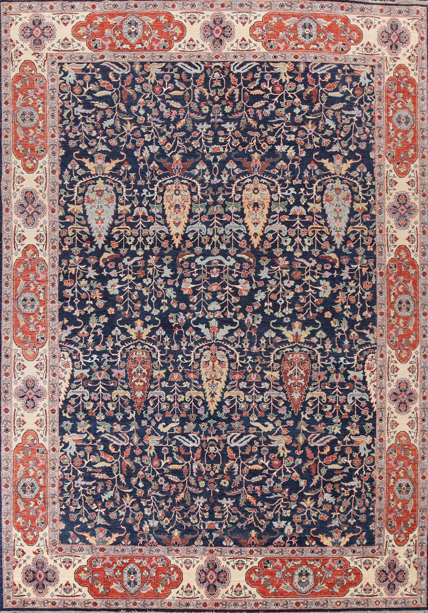 Vegetable Dye Ziegler Wool Area Rug 9x12