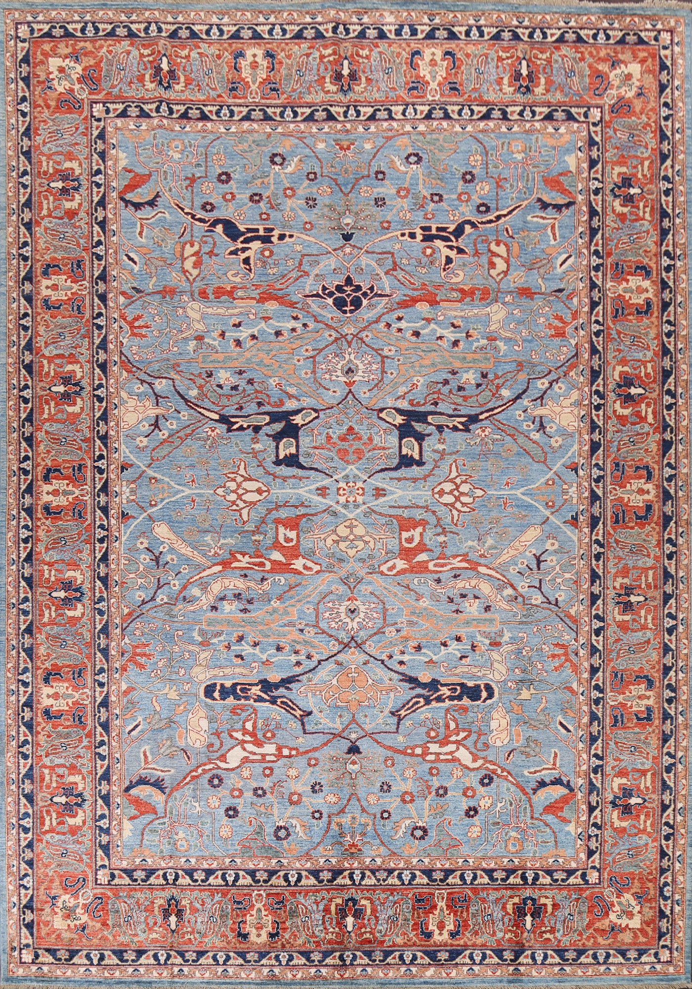 Vegetable Dye Ziegler Handmade Area Rug 9x12