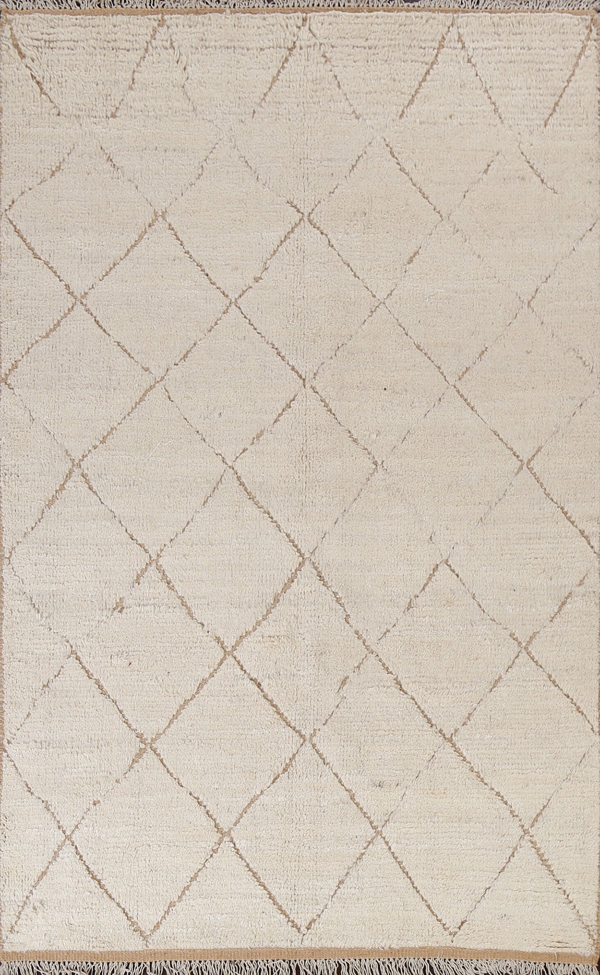 Trellis Moroccan Wool Area Rug 5x8
