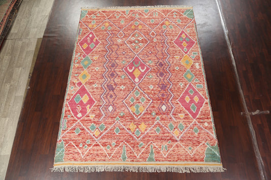 Tribal Moroccan Wool Area Rug 8x11