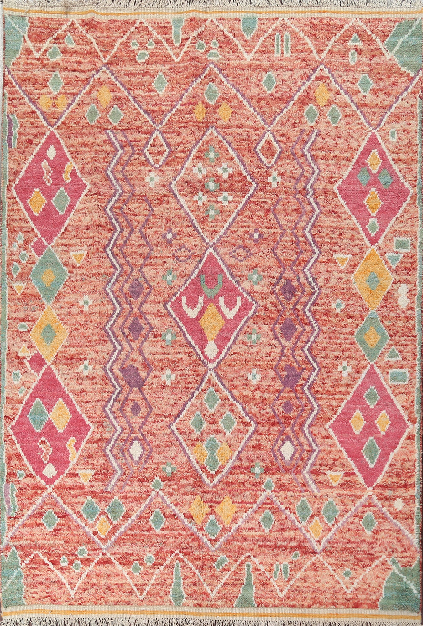 Tribal Moroccan Wool Area Rug 8x11