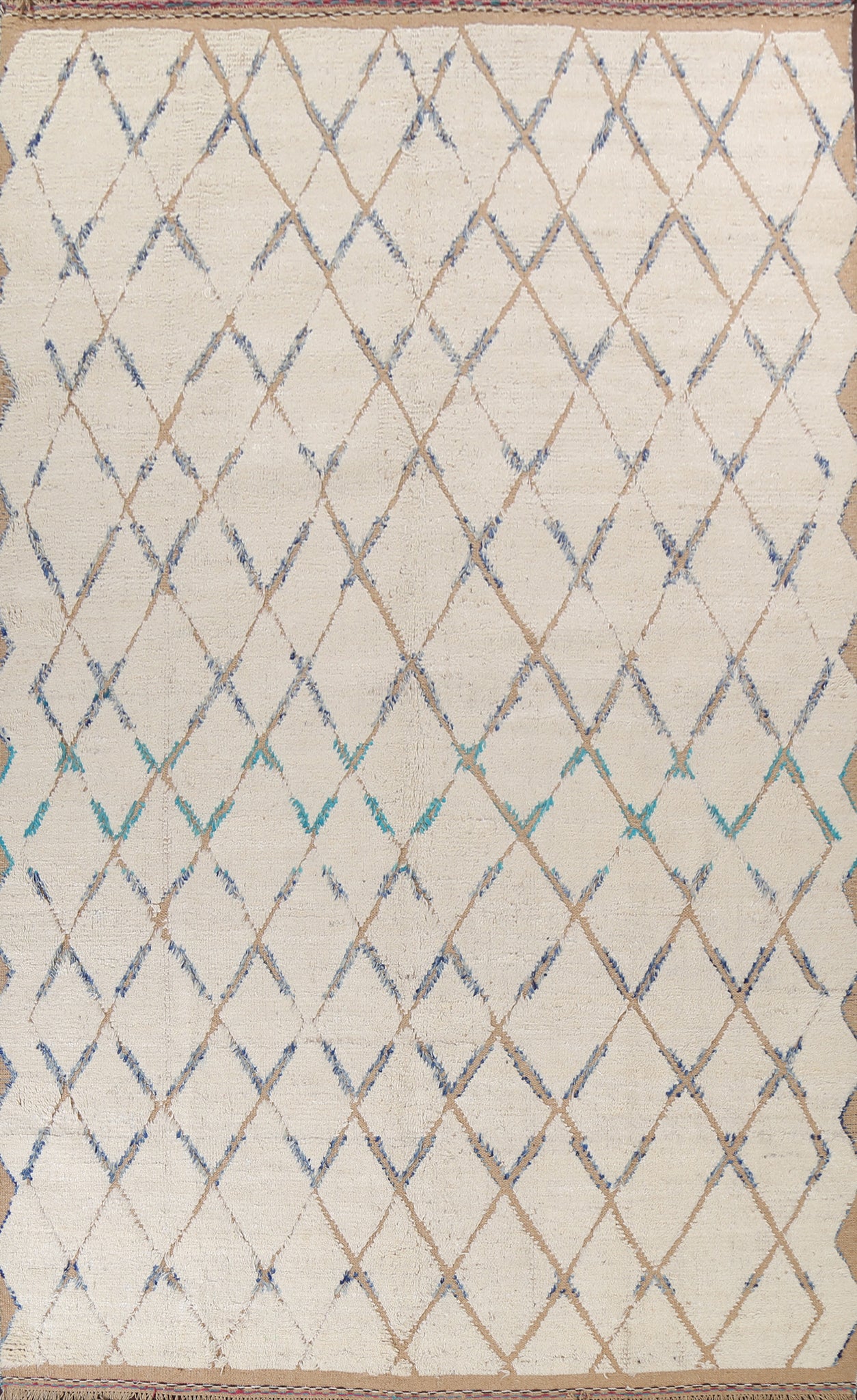Trellis Moroccan Wool Area Rug 9x13