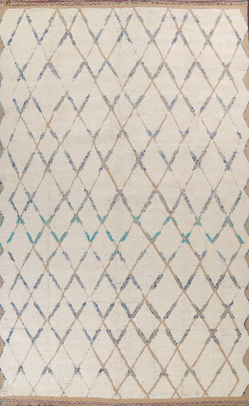 Trellis Moroccan Wool Area Rug 9x13