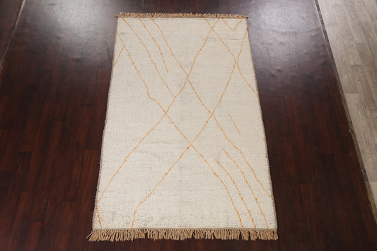 Handmade Moroccan Wool Area Rug 5x8