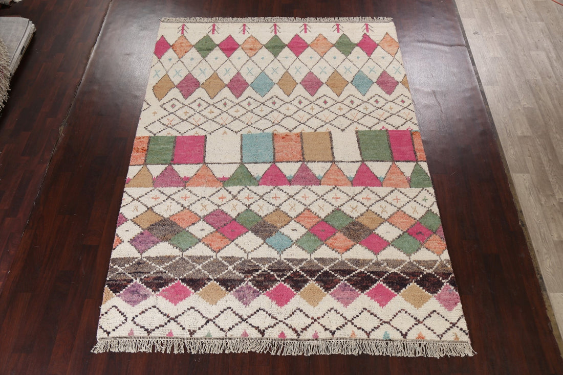 Wool Tribal Moroccan Handmade Area Rug 8x11