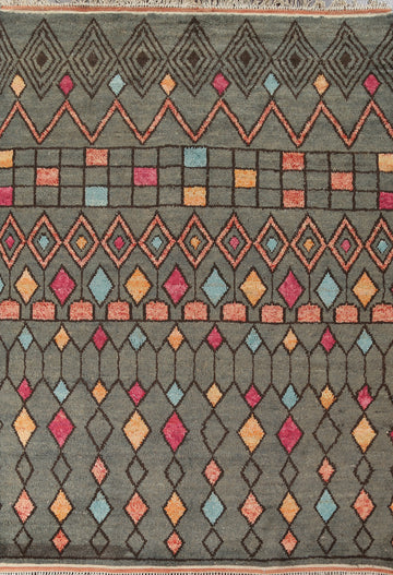 Tribal Moroccan Wool Area Rug 8x11