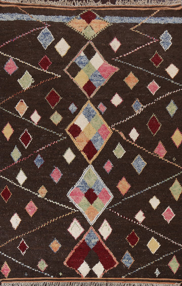 Tribal Moroccan Wool Area Rug 6x10