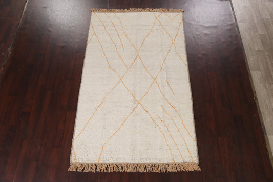 Handmade Moroccan Wool Area Rug 5x8