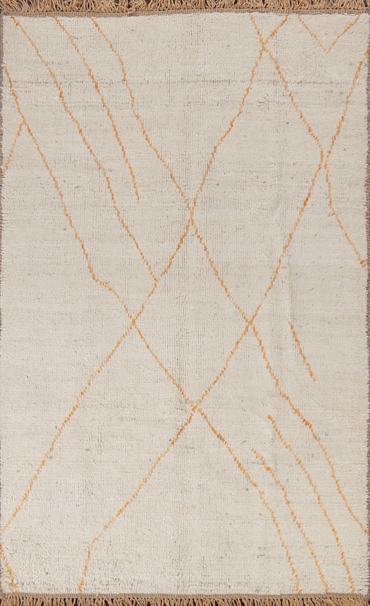 Handmade Moroccan Wool Area Rug 5x8