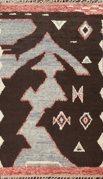 Tribal Moroccan Wool Area Rug 6x10