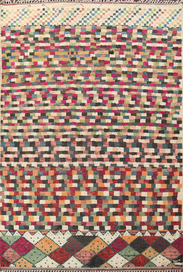 Handmade Moroccan Wool Area Rug 9x13