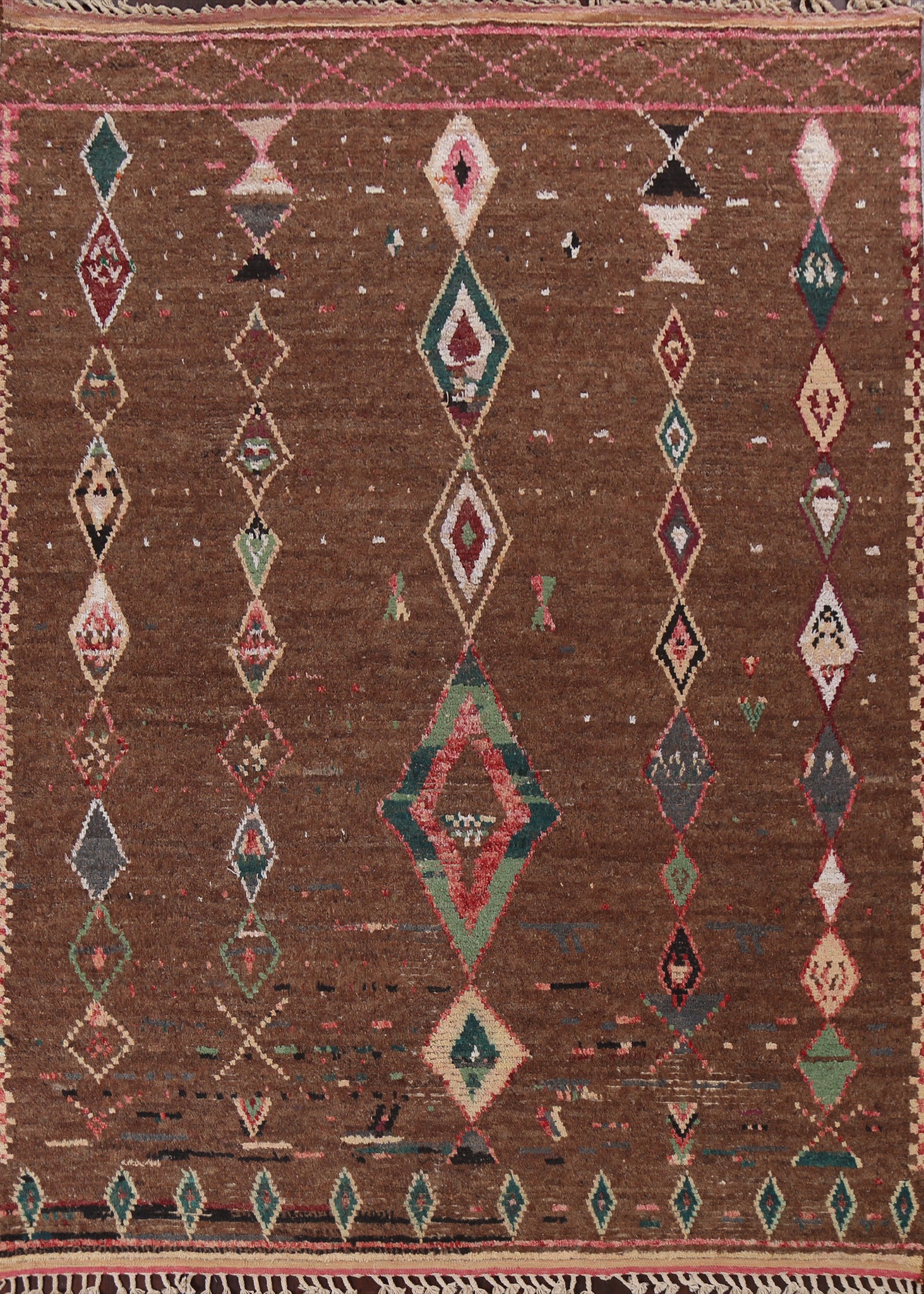 Tribal Moroccan Wool Area Rug 8x11