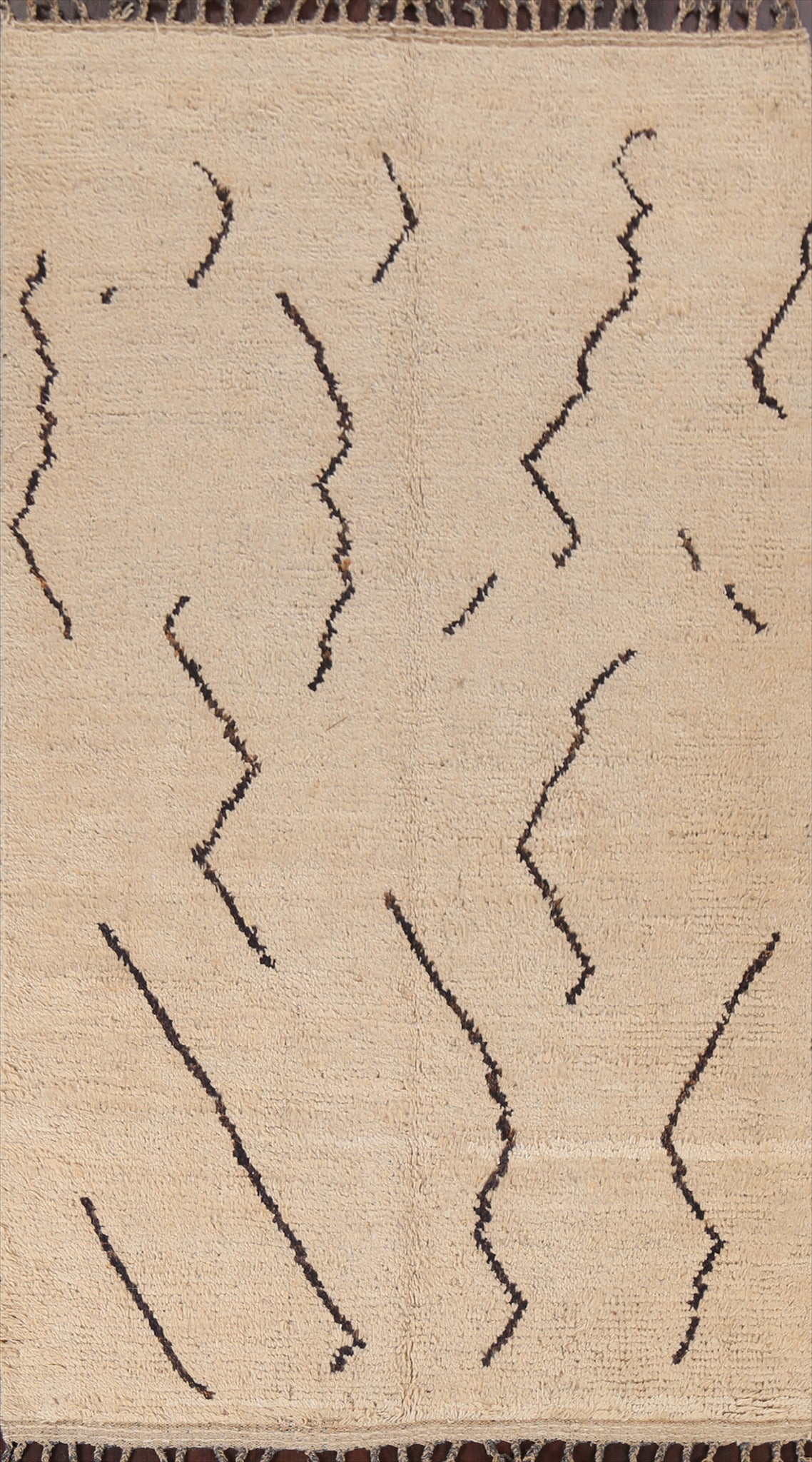 Handmade Moroccan Wool Area Rug 5x9