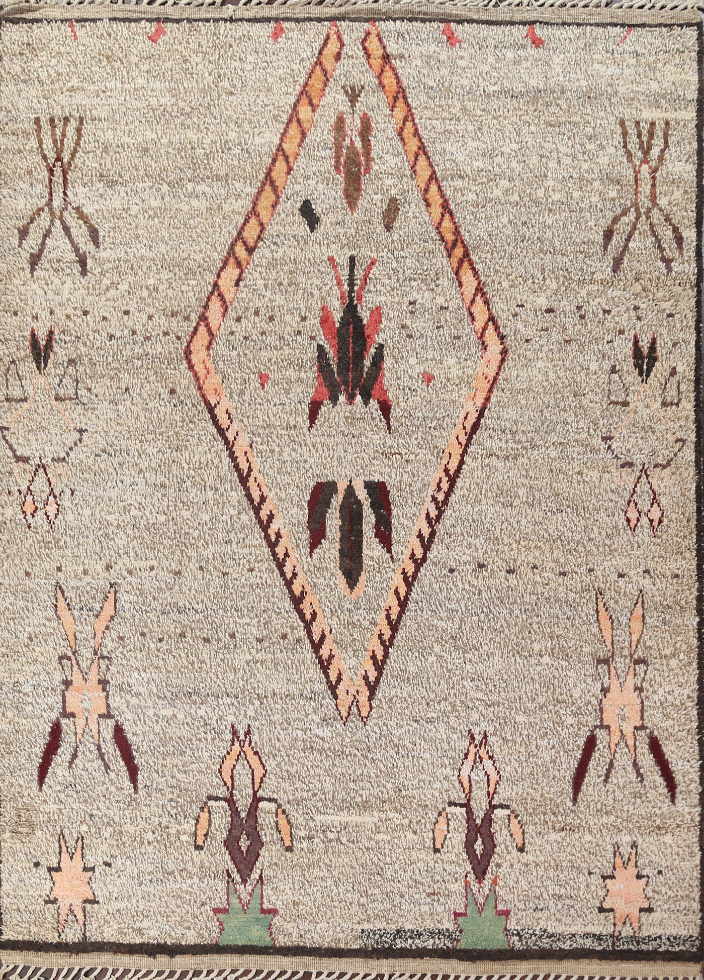 Tribal Moroccan Wool Area Rug 8x11