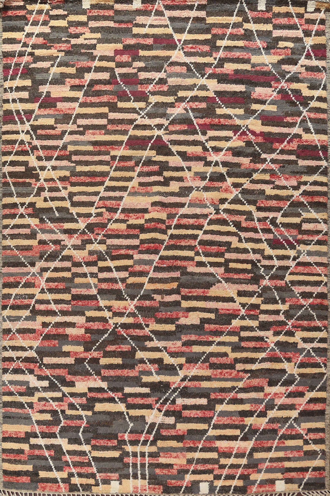 Handmade Moroccan Wool Area Rug 9x13