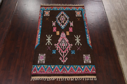 Tribal Moroccan Oriental Area Rug 6x10