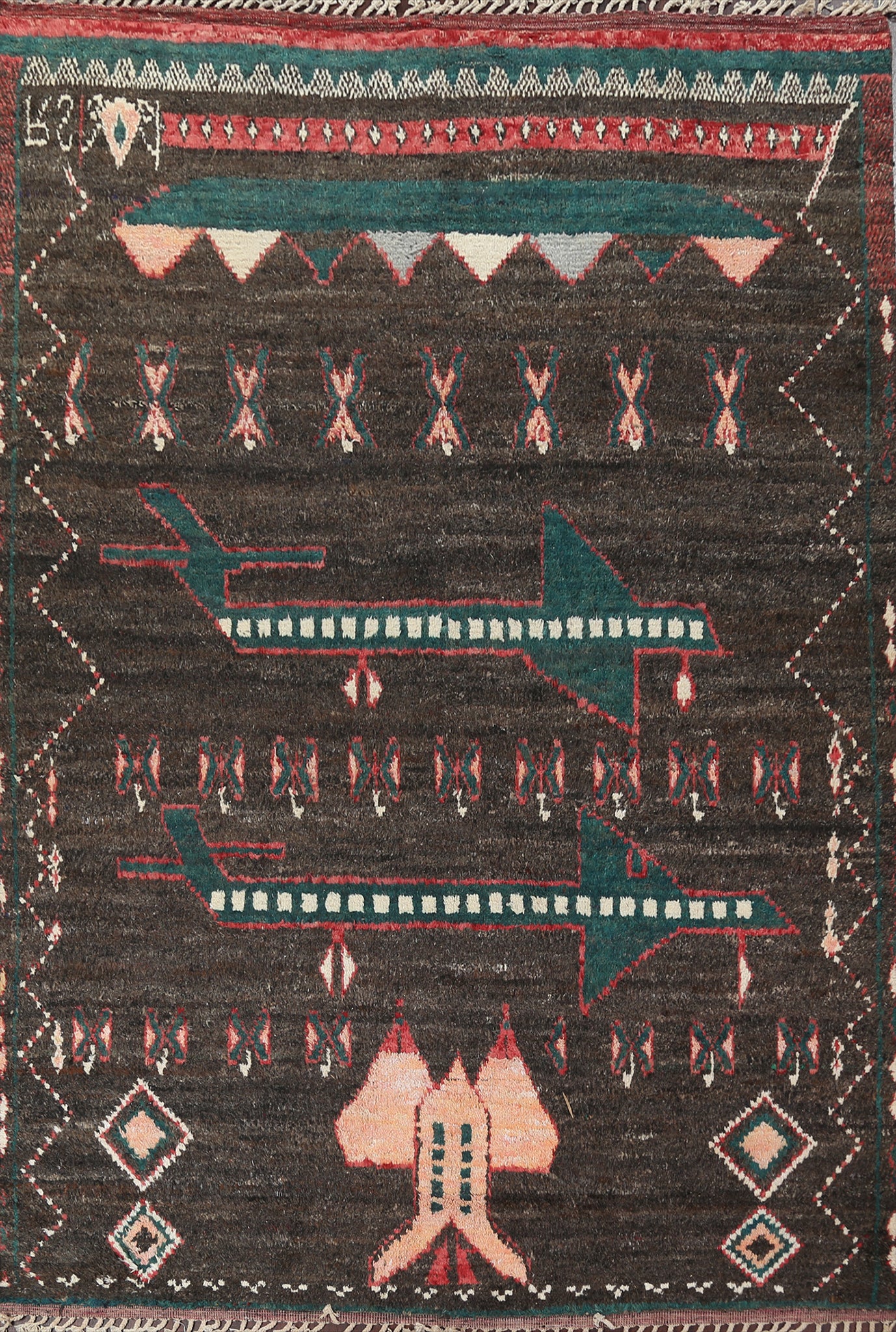 Tribal Moroccan Wool Area Rug 8x11