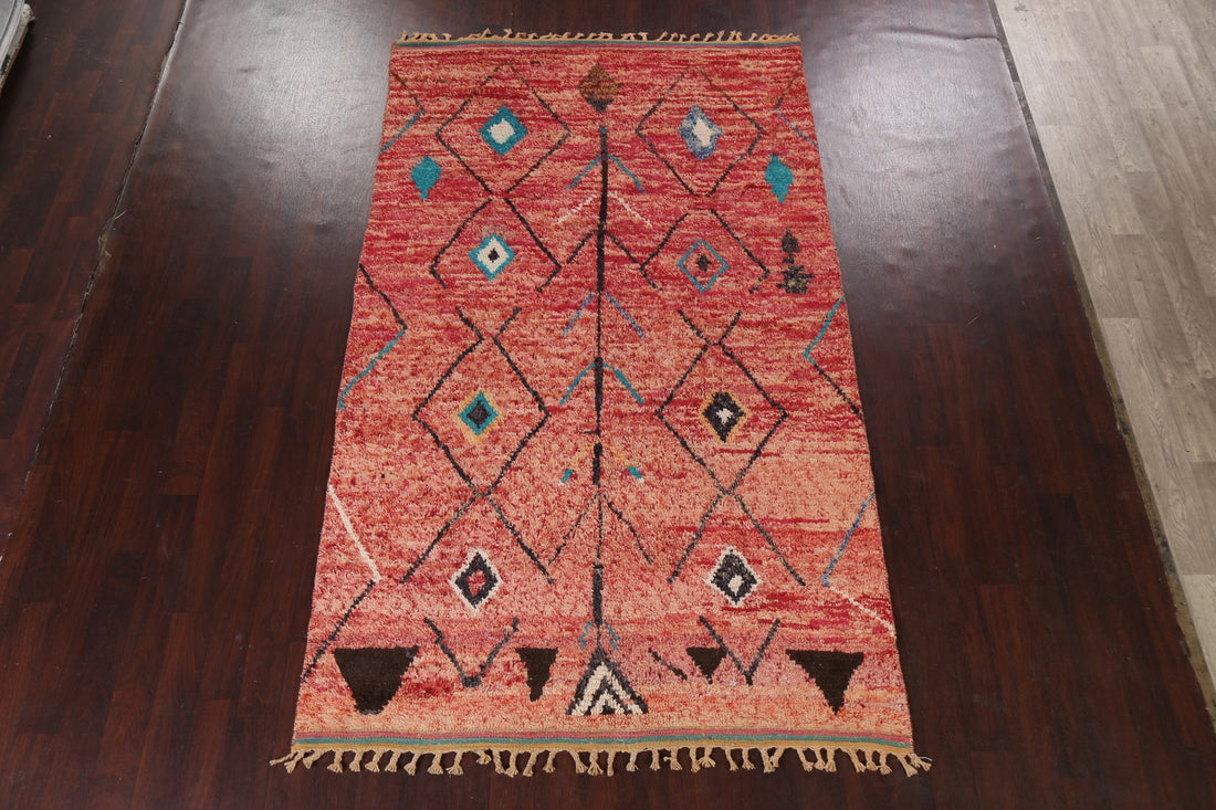 Tribal Moroccan Handmade Area Rug 6x10