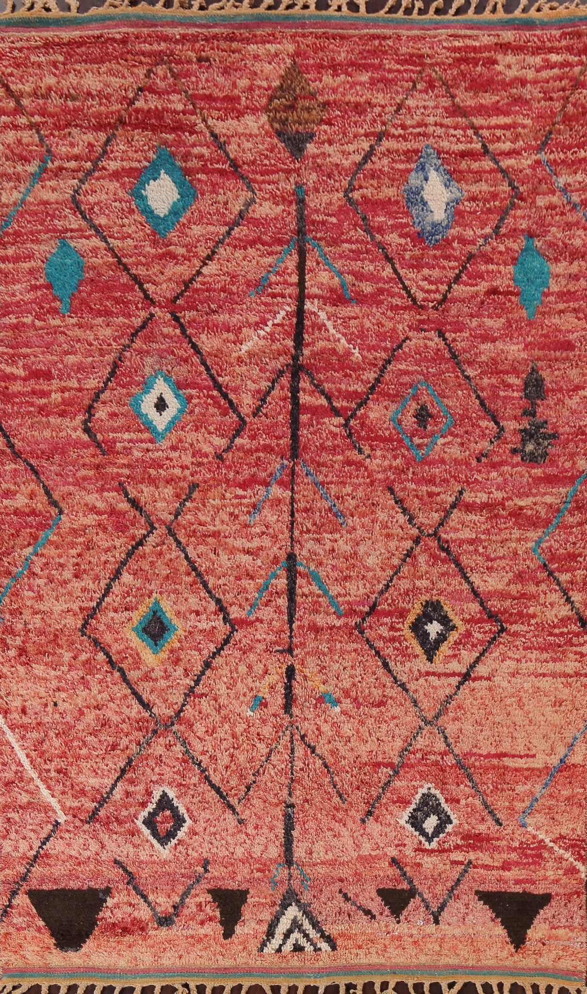 Tribal Moroccan Handmade Area Rug 6x10