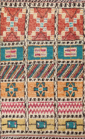 Tribal Moroccan Handmade Area Rug 5x8