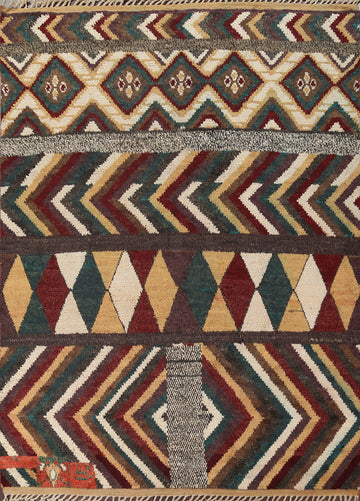 Tribal Moroccan Wool Area Rug 8x11