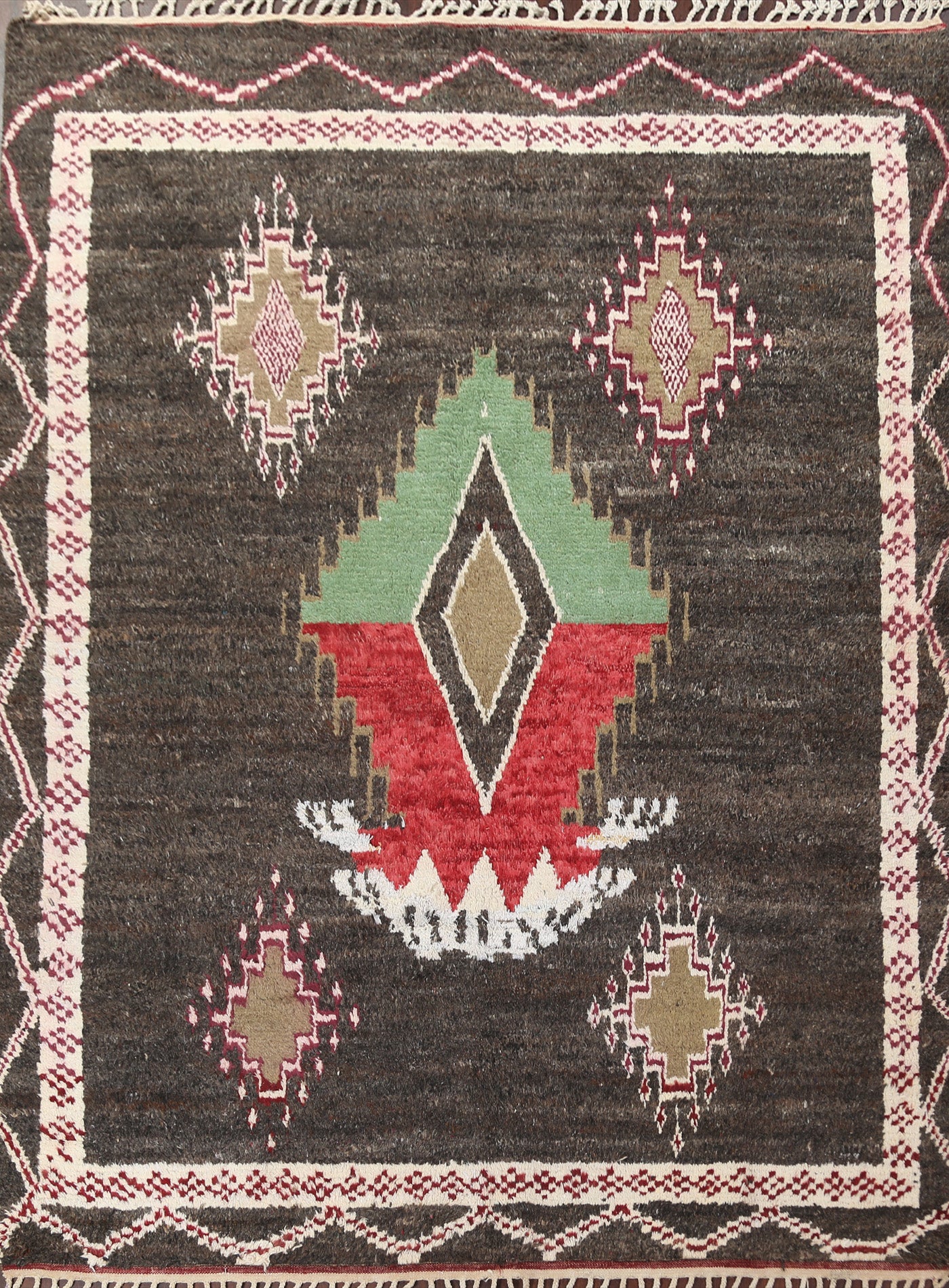 Tribal Moroccan Wool Area Rug 8x11