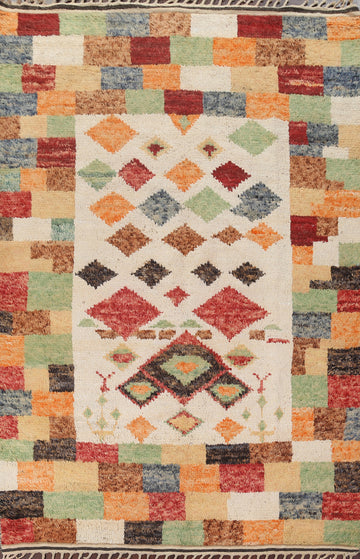 Tribal Moroccan Handmade Area Rug 7x11