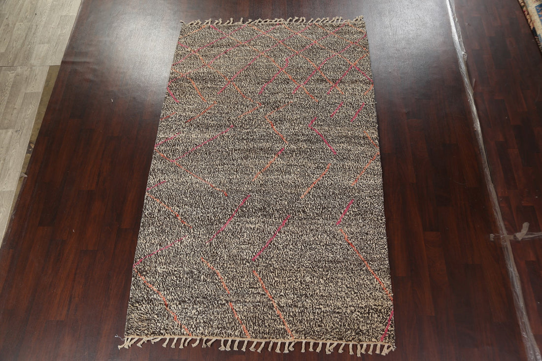 Trellis Moroccan Wool Area Rug 6x10