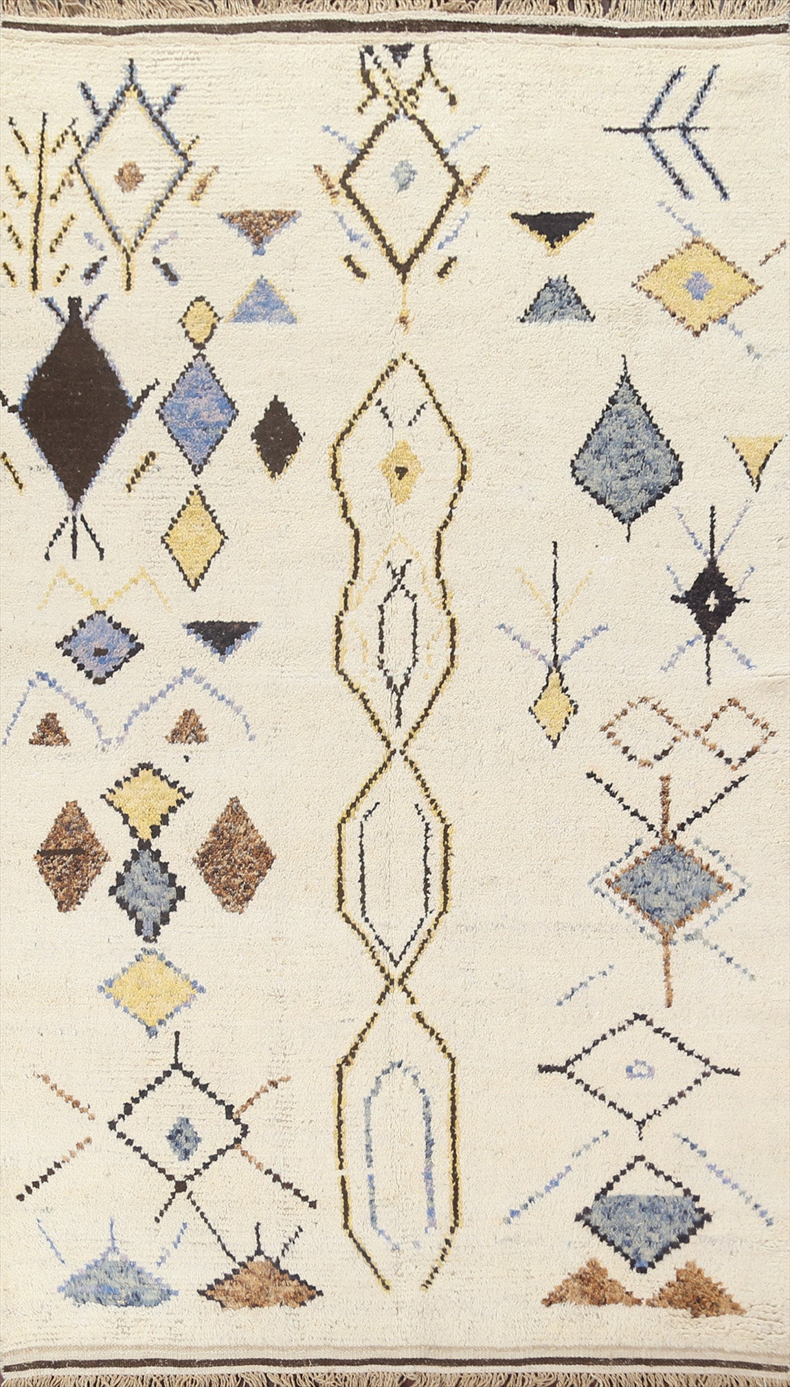 Tribal Moroccan Wool Area Rug 6x10