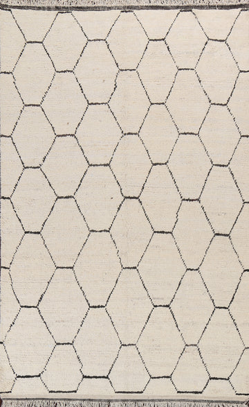 Trellis Moroccan Wool Area Rug 6x10
