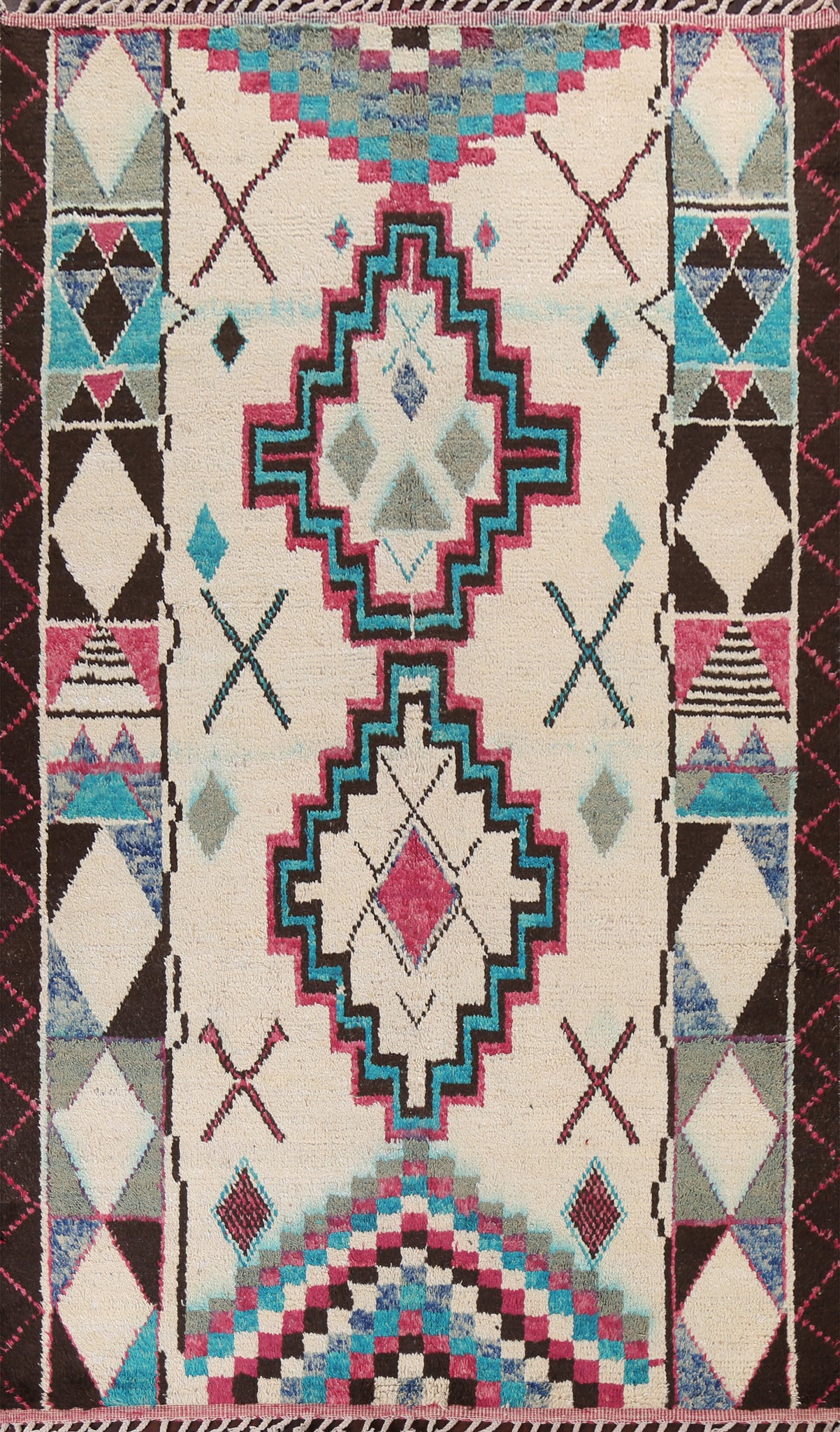 Tribal Moroccan Handmade Area Rug 7x11