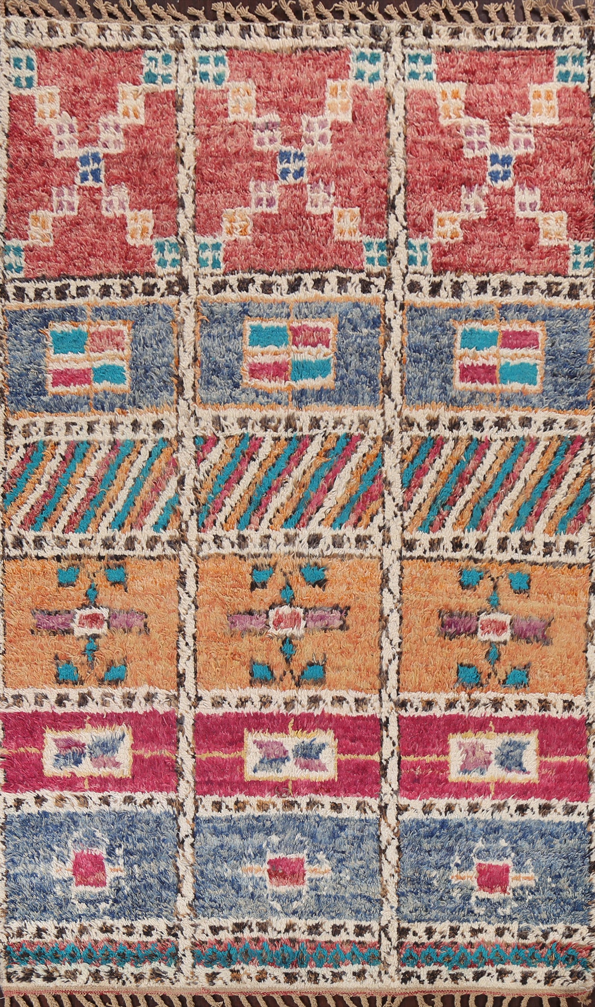 Wool Moroccan Handmade Area Rug 6x11