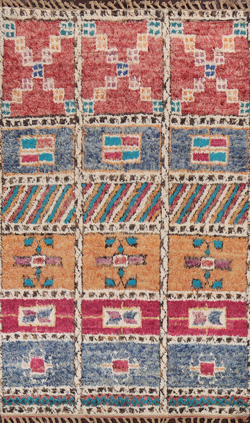 Wool Moroccan Handmade Area Rug 6x11