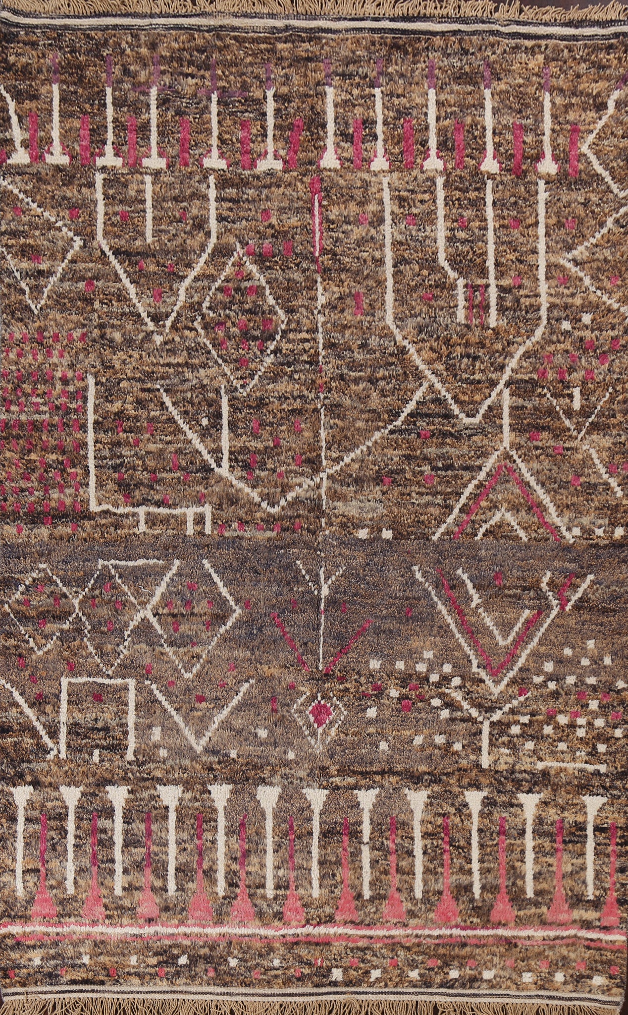 Tribal Moroccan Wool Area Rug 6x10