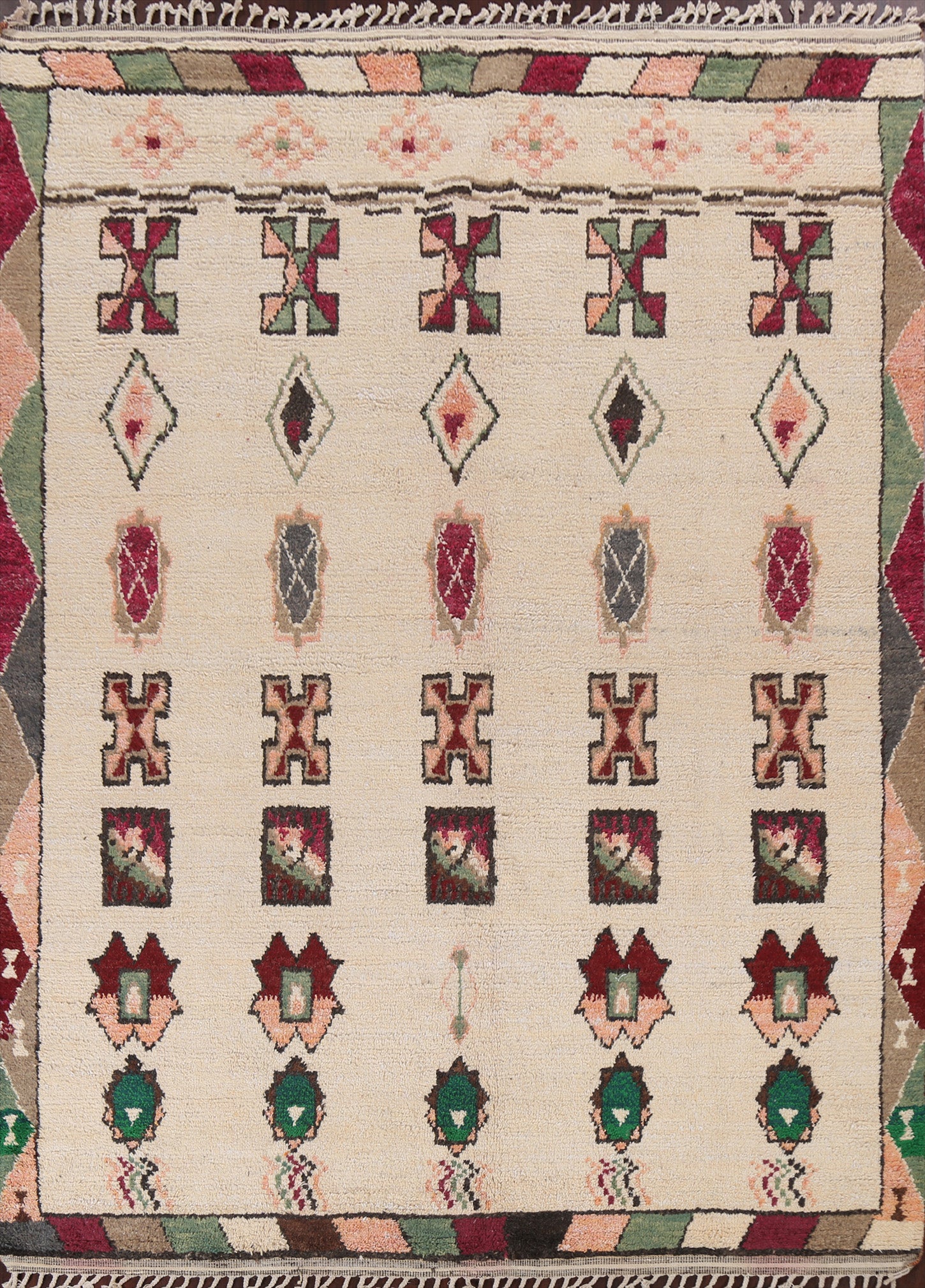 Tribal Moroccan Wool Area Rug 8x11