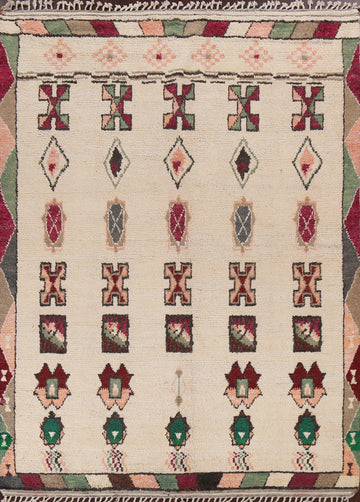 Tribal Moroccan Wool Area Rug 8x11